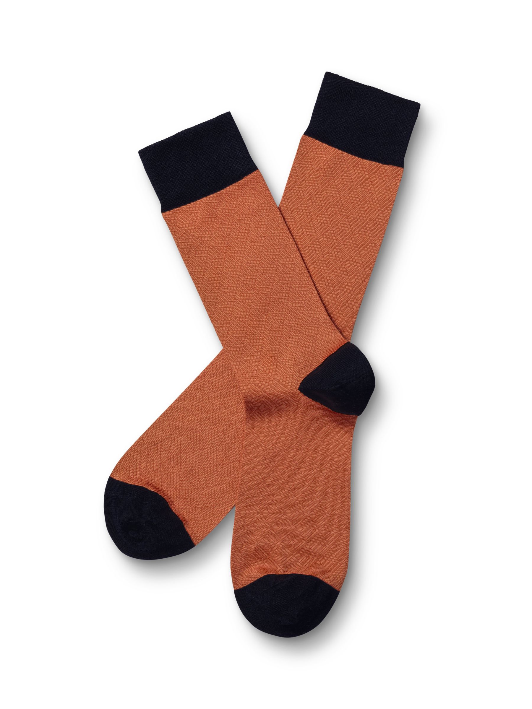 Charles Tyrwhitt Geometric Socks, Peach, M