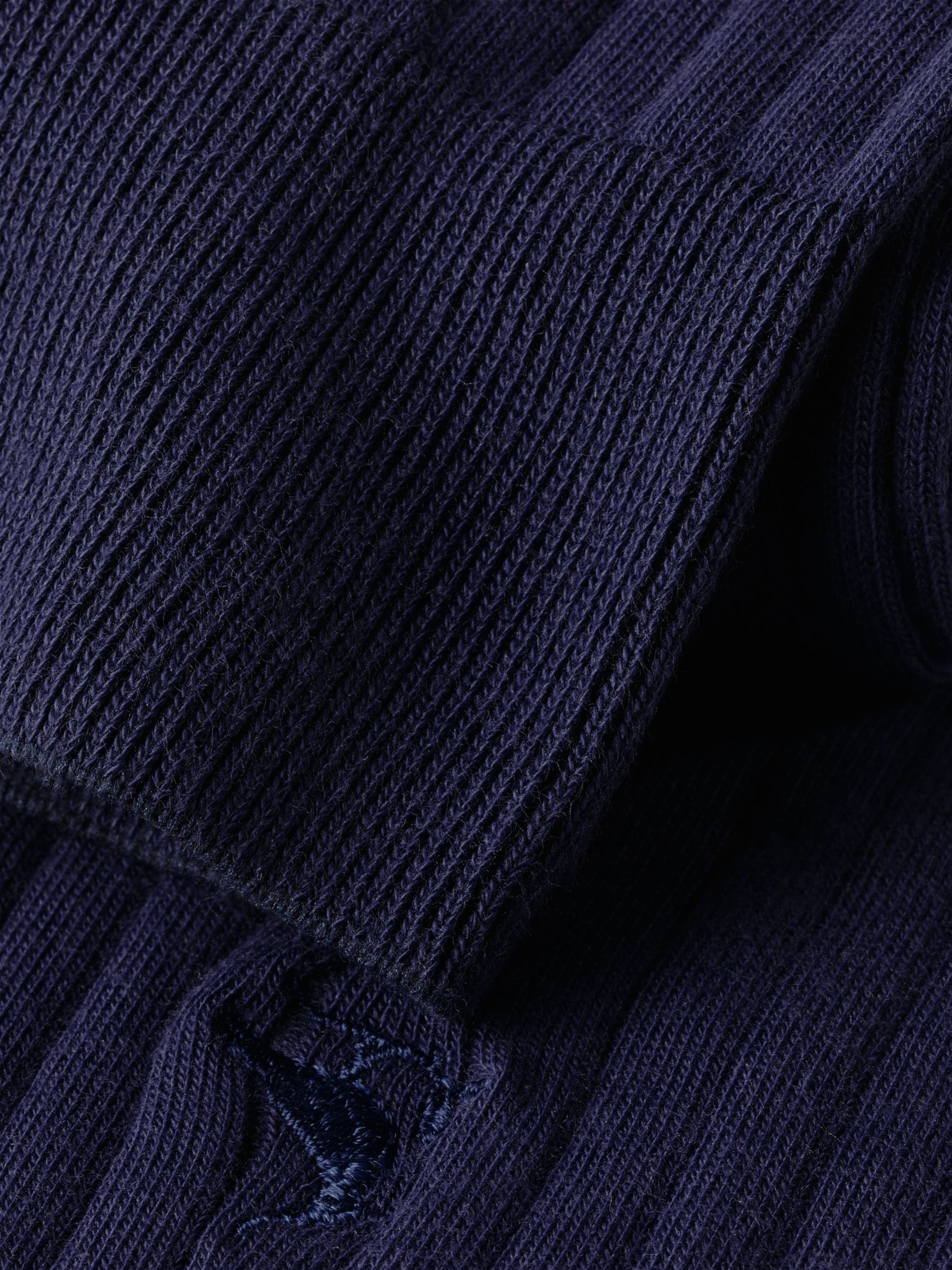 Buy Charles Tyrwhitt Cotton Blend Ribbed Socks, Navy Online at johnlewis.com