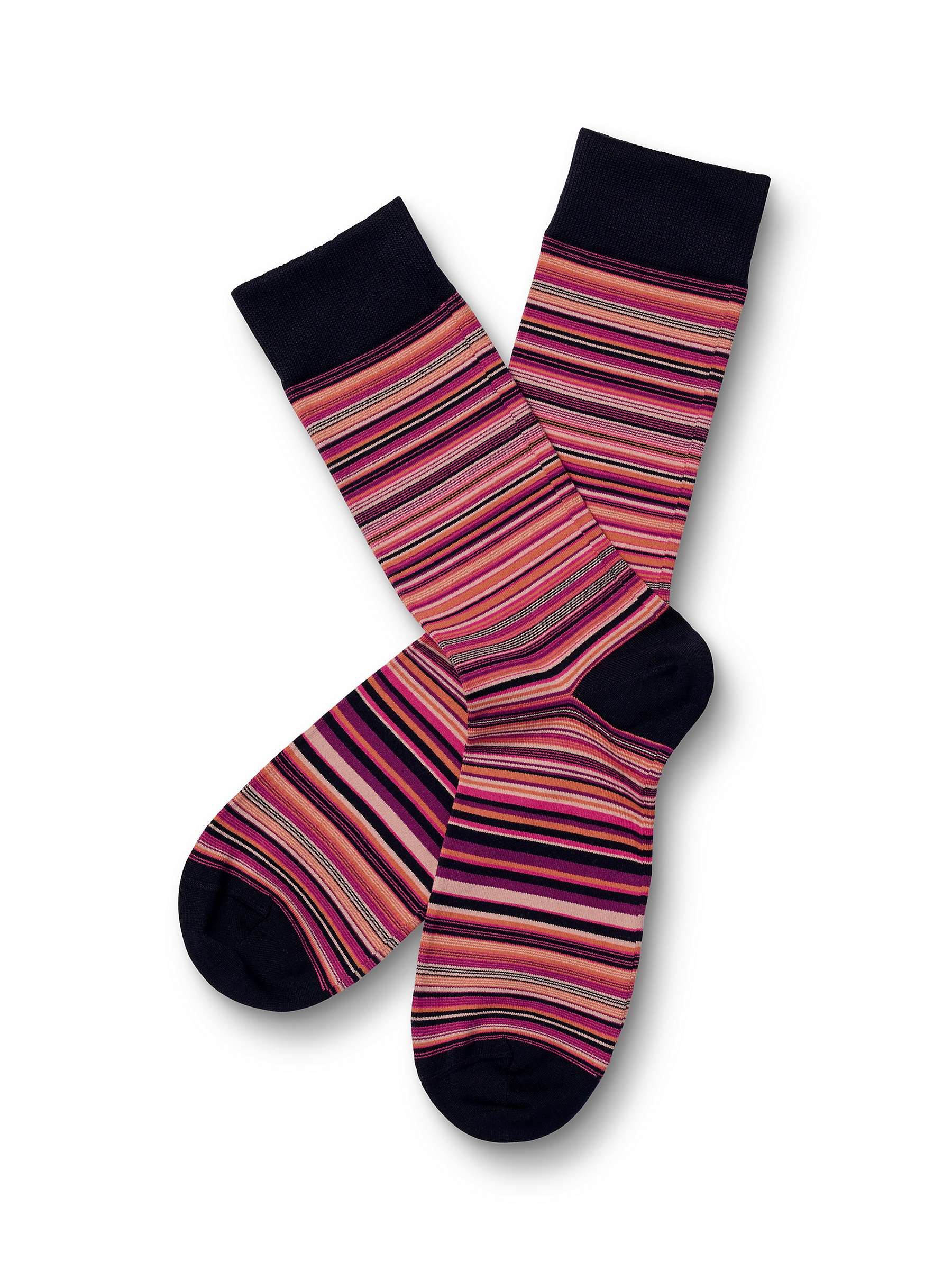 Buy Charles Tyrwhitt Fine Stripe Socks, Pink/Multi Online at johnlewis.com