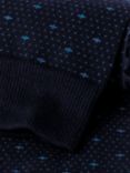 Charles Tyrwhitt Cotton Rich Geometric Print Socks, Denim Blue