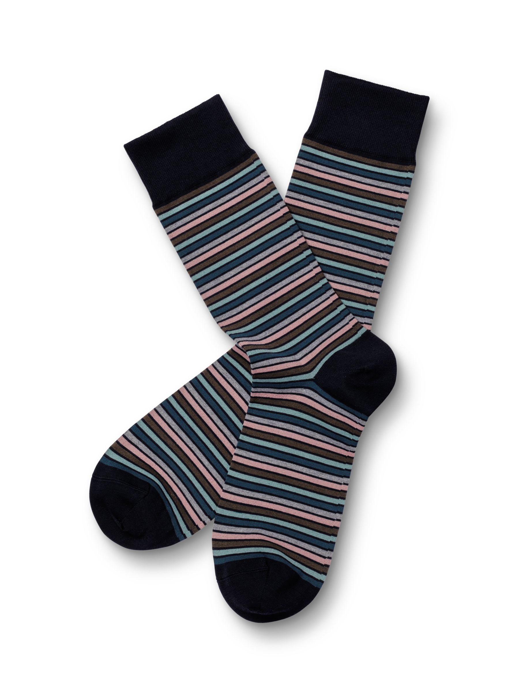 Buy Charles Tyrwhitt Melange Stripe Socks Online at johnlewis.com
