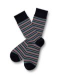 Charles Tyrwhitt Melange Stripe Socks, Green/Multi