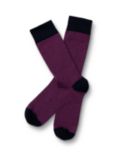 Charles Tyrwhitt Birdseye Check Socks, Bright Pink