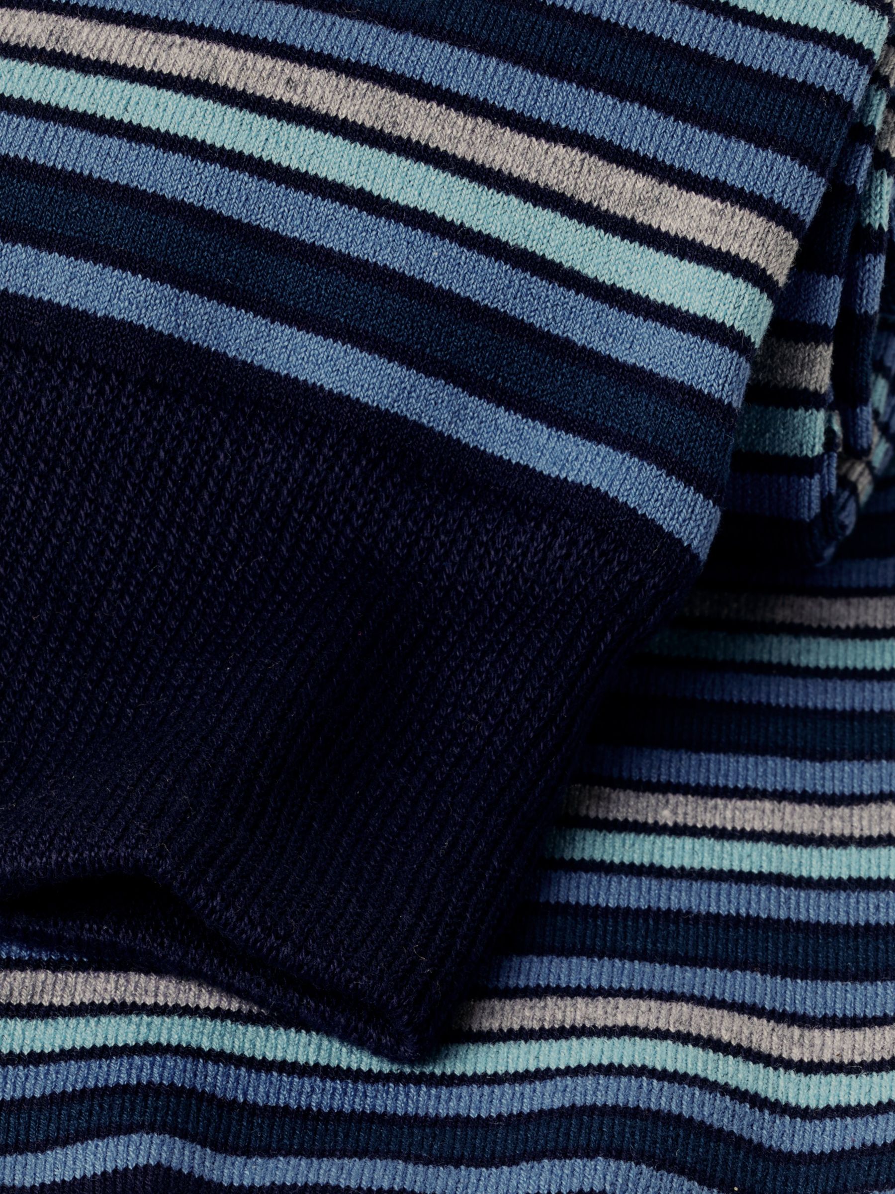Charles Tyrwhitt Melange Stripe Socks, Blue/Multi, M