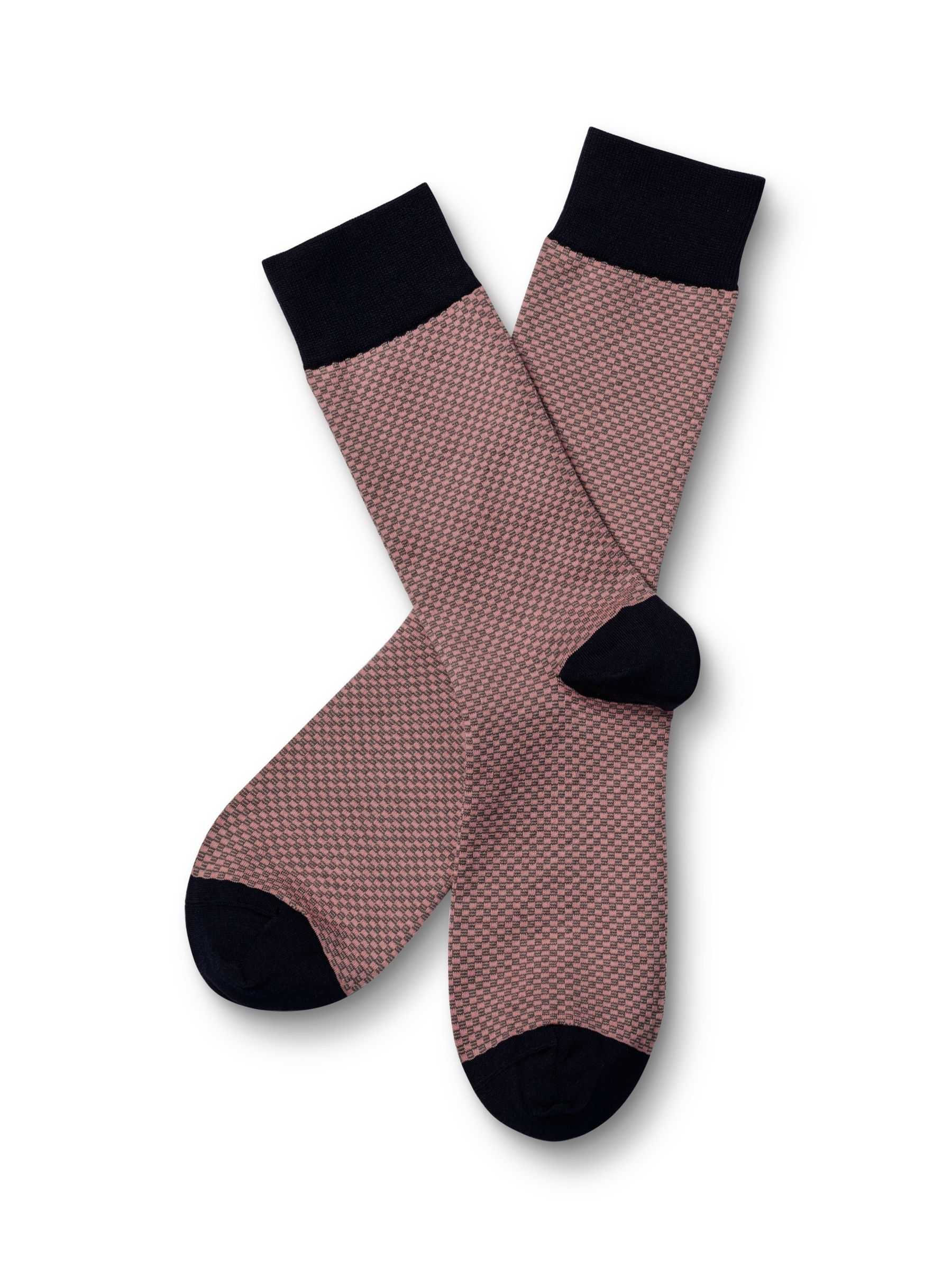 Buy Charles Tyrwhitt Micro Check Socks, Light Pink Online at johnlewis.com