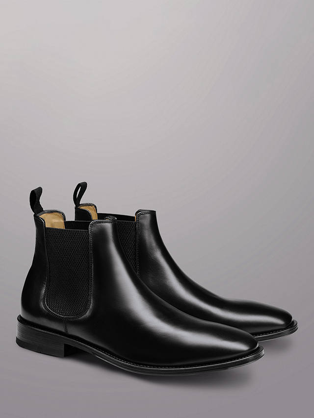 Charles Tyrwhitt Leather Chelsea Boots, Black