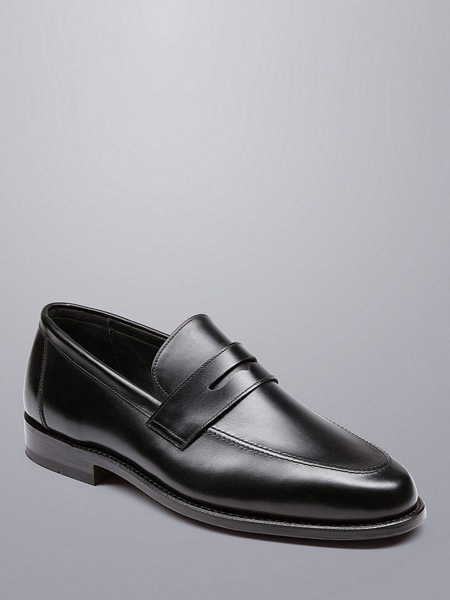 Charles Tyrwhitt Leather Apron Loafers, Black