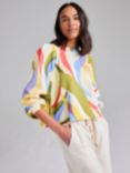 Cape Cove Swirl Print Sweatshirt, Cream/Multi, Cream/Multi