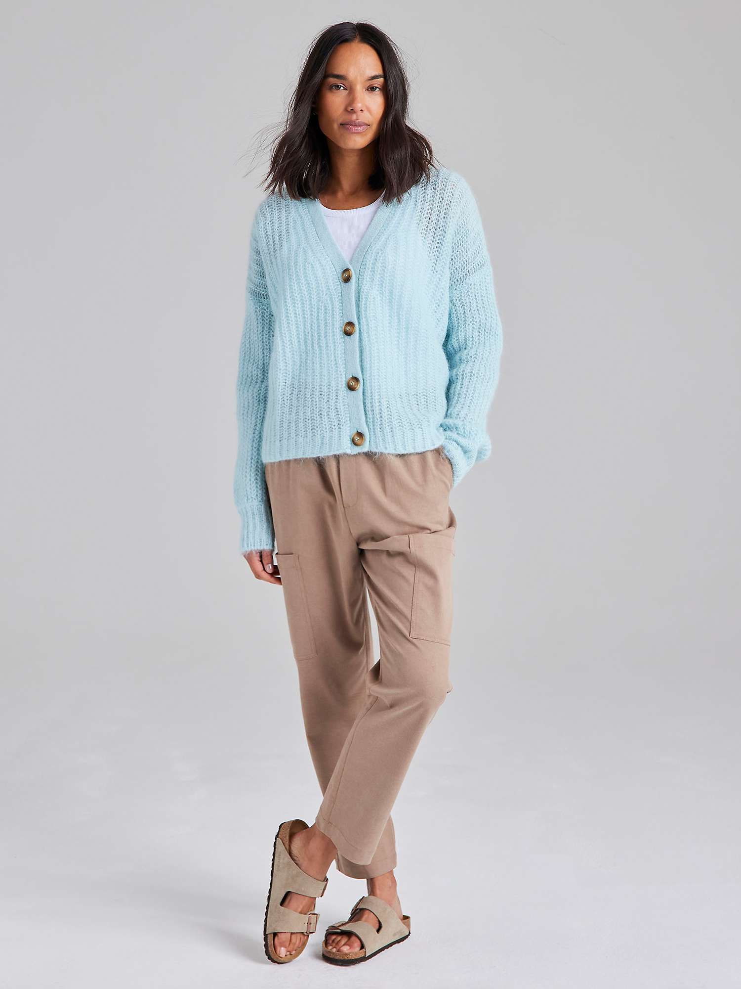 Buy Cape Cove Eva Tapered Leg Trousers, Stone Online at johnlewis.com