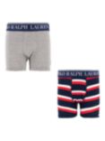 Polo Ralph Lauren Kids' Cotton Blend Boxer Shorts, Pack of 2
