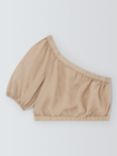 Velvet by Graham & Spencer Laleen Linen Crop Top, Biscuit