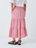 Velvet by Graham & Spencer Danielle Cotton Gauze Tiered Maxi Skirt, Peony