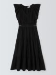 Velvet by Graham & Spencer Ginger Linen Cut Out Detail Maxi Dress, Black