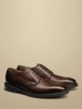 Charles Tyrwhitt Grain Leather Derby Shoes, Chestnut Brown