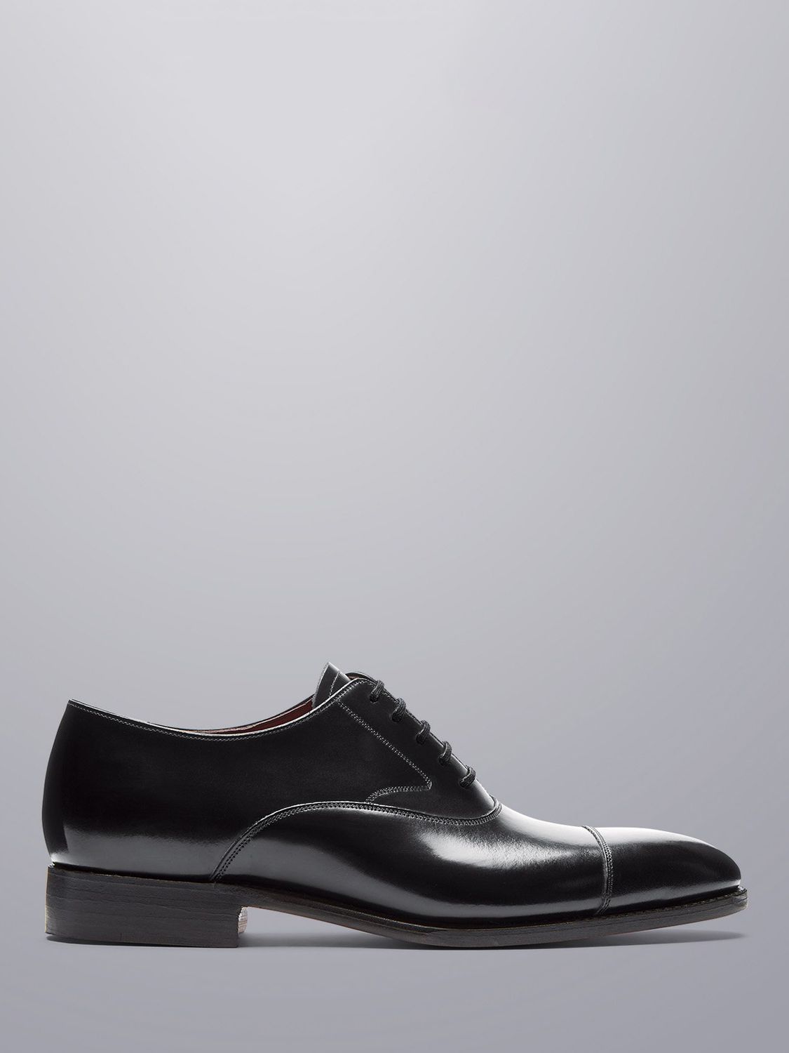 Charles Tyrwhitt High Shine Leather Oxford Shoes, Black, 10