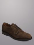 Charles Tyrwhitt Suede Derby Shoes, Walnut Brown