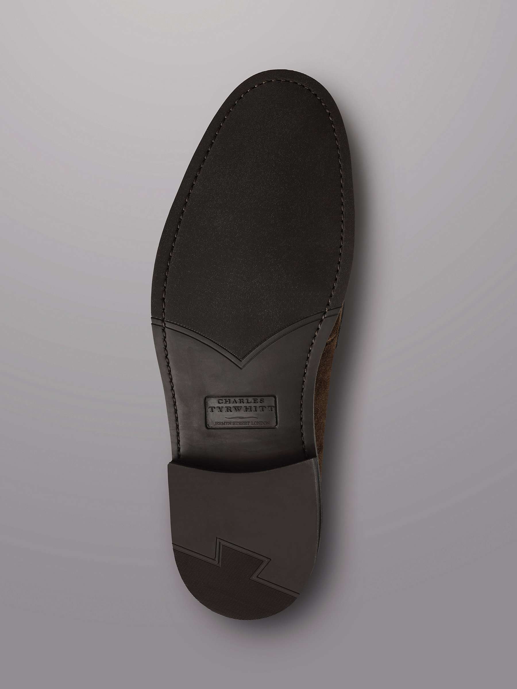Buy Charles Tyrwhitt Suede Derby Shoes, Walnut Brown Online at johnlewis.com