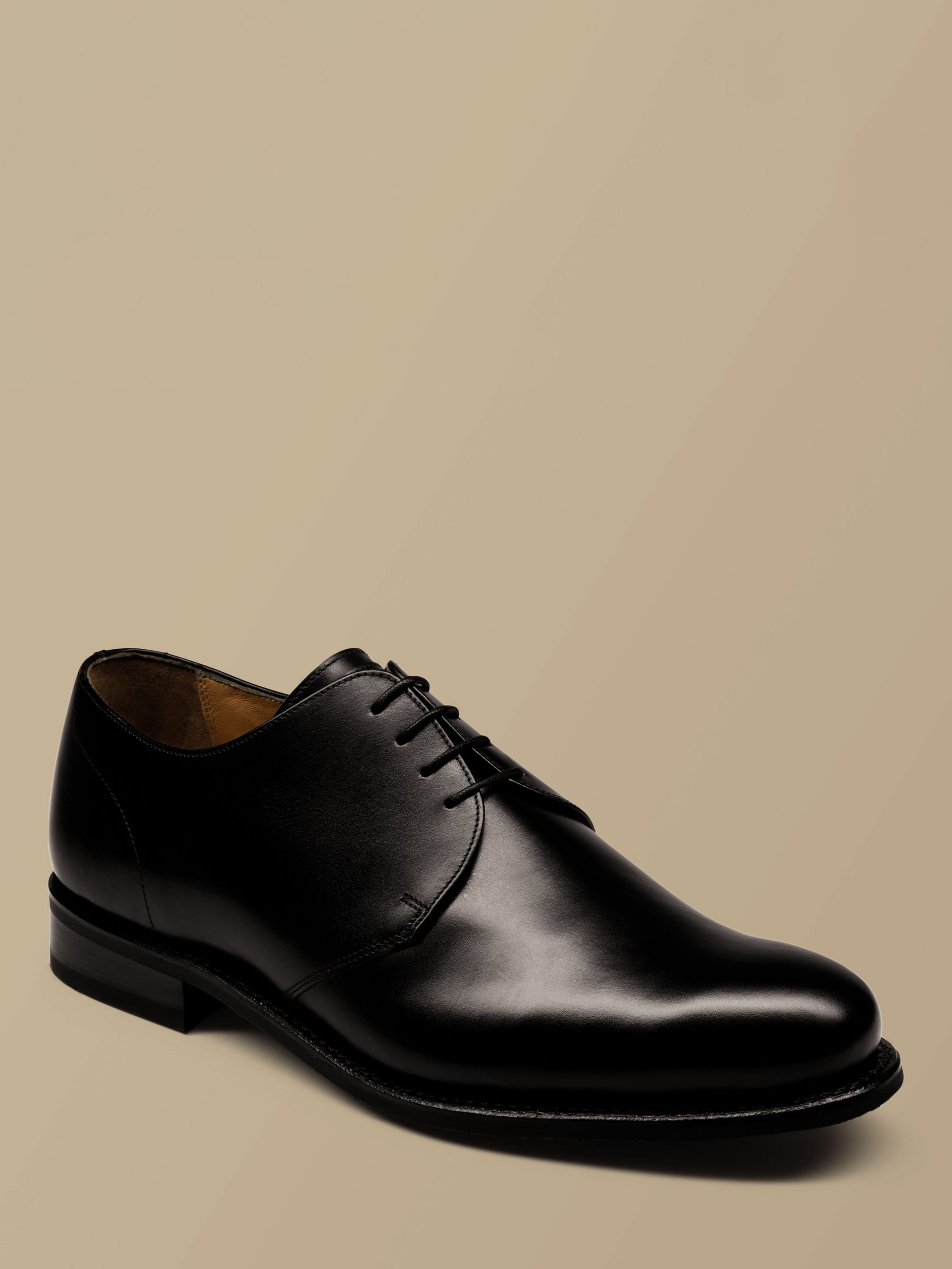 Charles Tyrwhitt Leather Derby Shoes, Black, 11