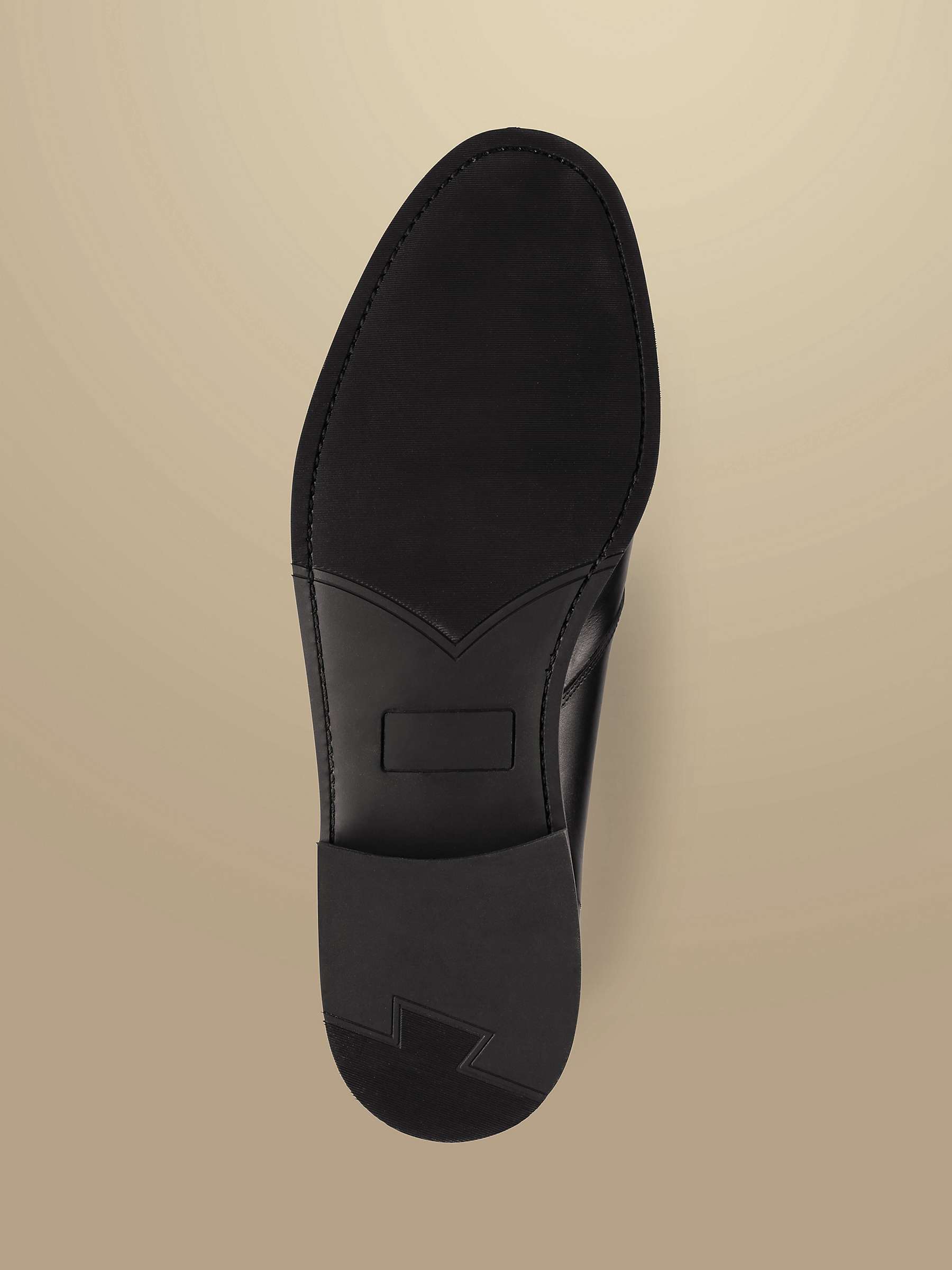 Buy Charles Tyrwhitt Leather Derby Shoes, Black Online at johnlewis.com