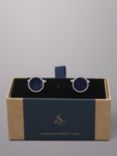 Charles Tyrwhitt Enamel Patterned Cufflinks, Navy