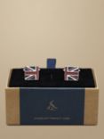 Charles Tyrwhitt Conversational Union Jack Cufflinks, Navy/Red