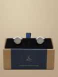 Charles Tyrwhitt Enamel Cufflinks, Silver