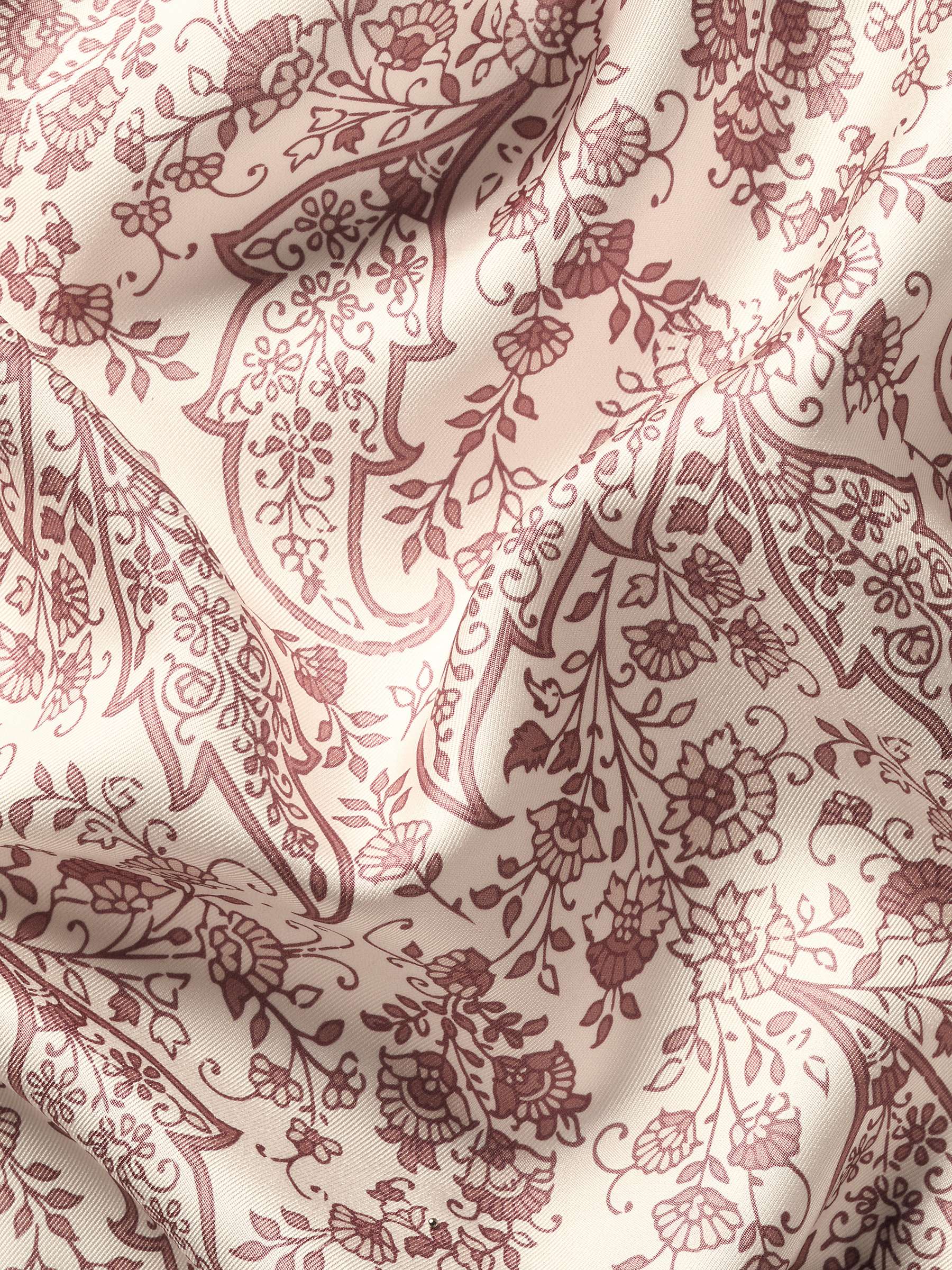 Buy Charles Tyrwhitt Silk Pocket Square Paisley Handkerchief, Light Pink Online at johnlewis.com