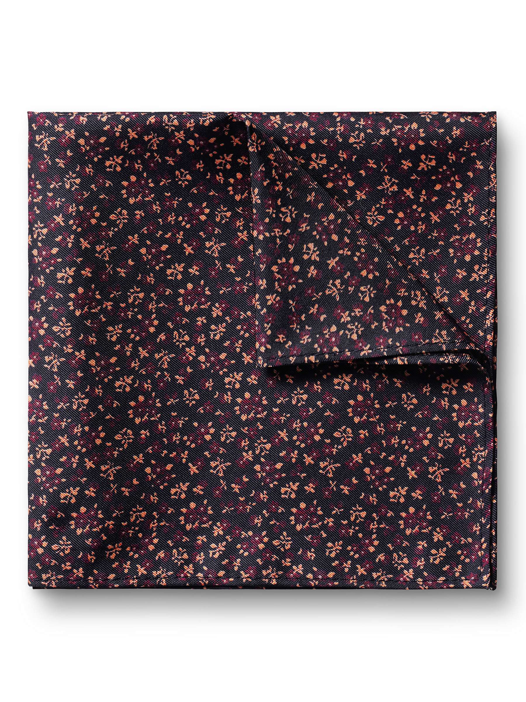 Buy Charles Tyrwhitt Floral Print Silk Pocket Square, Multi Online at johnlewis.com