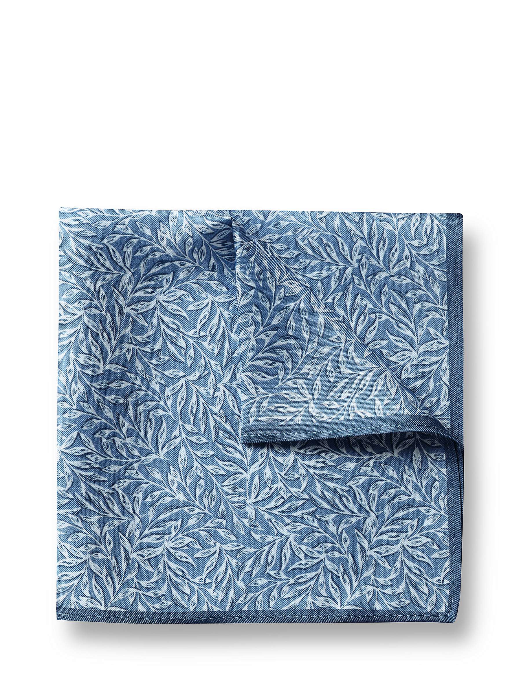 Buy Charles Tyrwhitt Silk Pocket Square Floral Handkerchief, Ocean Blue Online at johnlewis.com