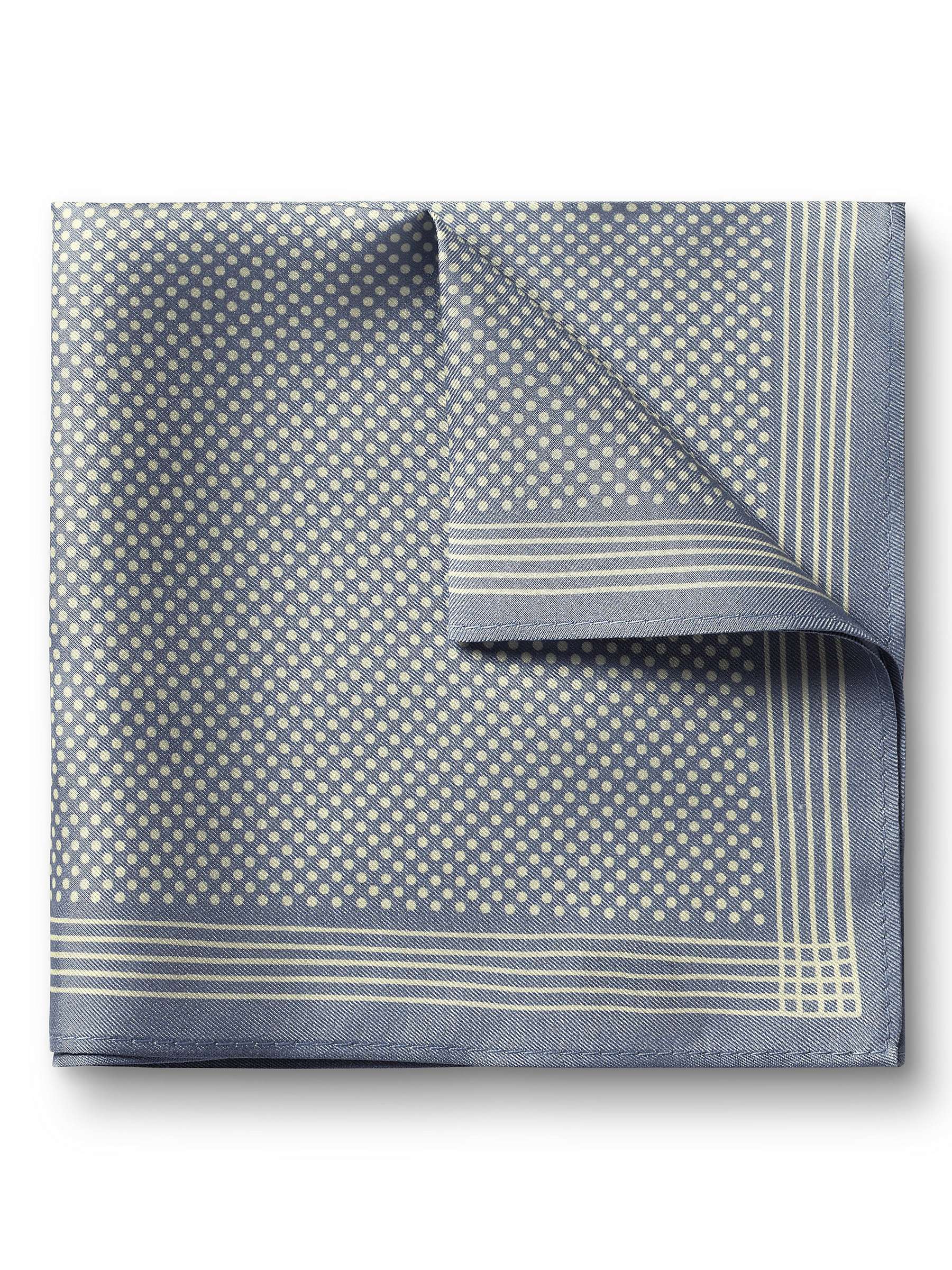 Buy Charles Tyrwhitt Spot Print Silk Pocket Square Online at johnlewis.com