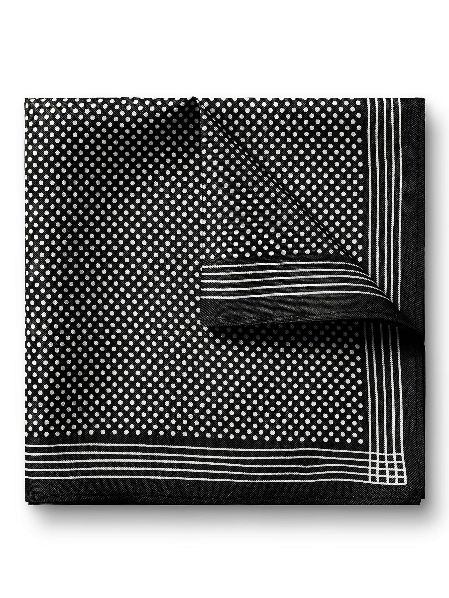 Buy Charles Tyrwhitt Spot Print Silk Pocket Square Online at johnlewis.com