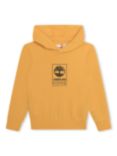 Timberland Kids' Logo Hooded Sweatshirt, Yellow/Multi
