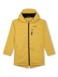 Timberland Kids' Logo Water Repellent Hooded Raincoat, Yellow, Yellow