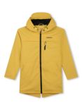 Timberland Kids' Logo Water Repellent Hooded Raincoat, Yellow