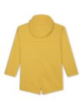 Timberland Kids' Logo Water Repellent Hooded Raincoat, Yellow
