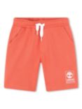 Timberland Kids' French Terry Track Bermuda Shorts, Orange