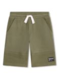 Timberland Kids' Logo French Terry Bermuda Shorts, Green