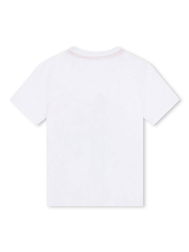 Timberland Kids' Logo Mountain Graphic Print T-Shirt, White