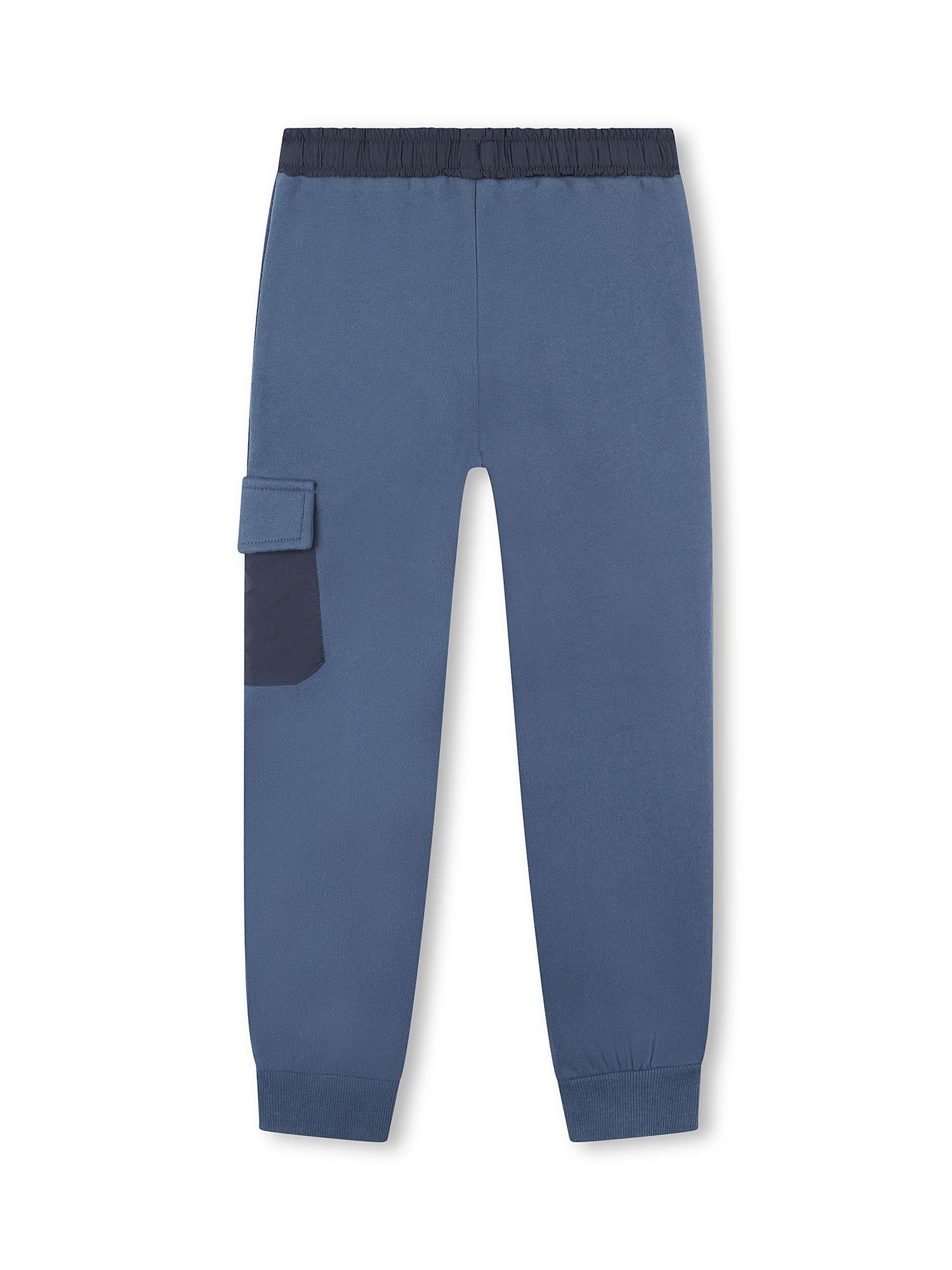 Buy Timberland Kids' French Terry Zip Pocket Jogging Bottoms, Blue/Multi Online at johnlewis.com