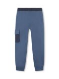 Timberland Kids' French Terry Zip Pocket Jogging Bottoms, Blue/Multi