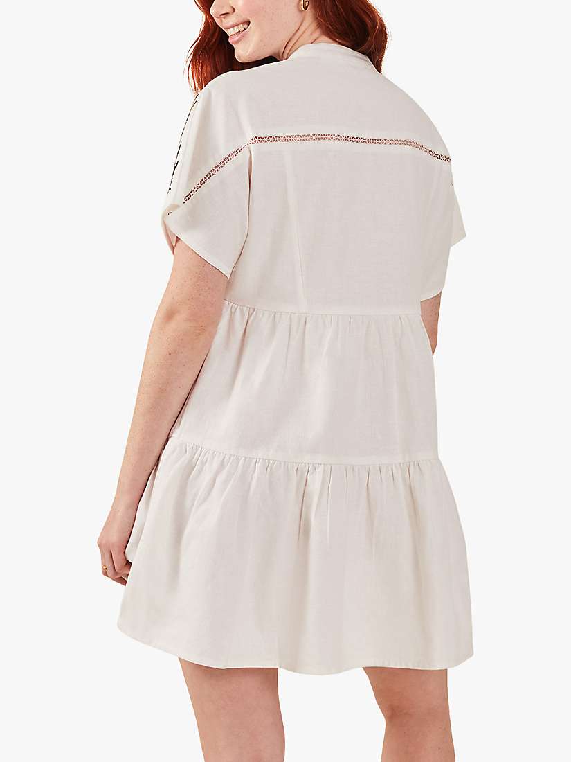 Buy Accessorize Fan Embroidered Cover Up Dress, White/Multi Online at johnlewis.com