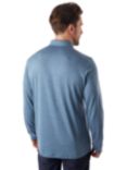 Rohan Merino Cool Long Sleeve Polo Shirt, Shadow Blue Marl