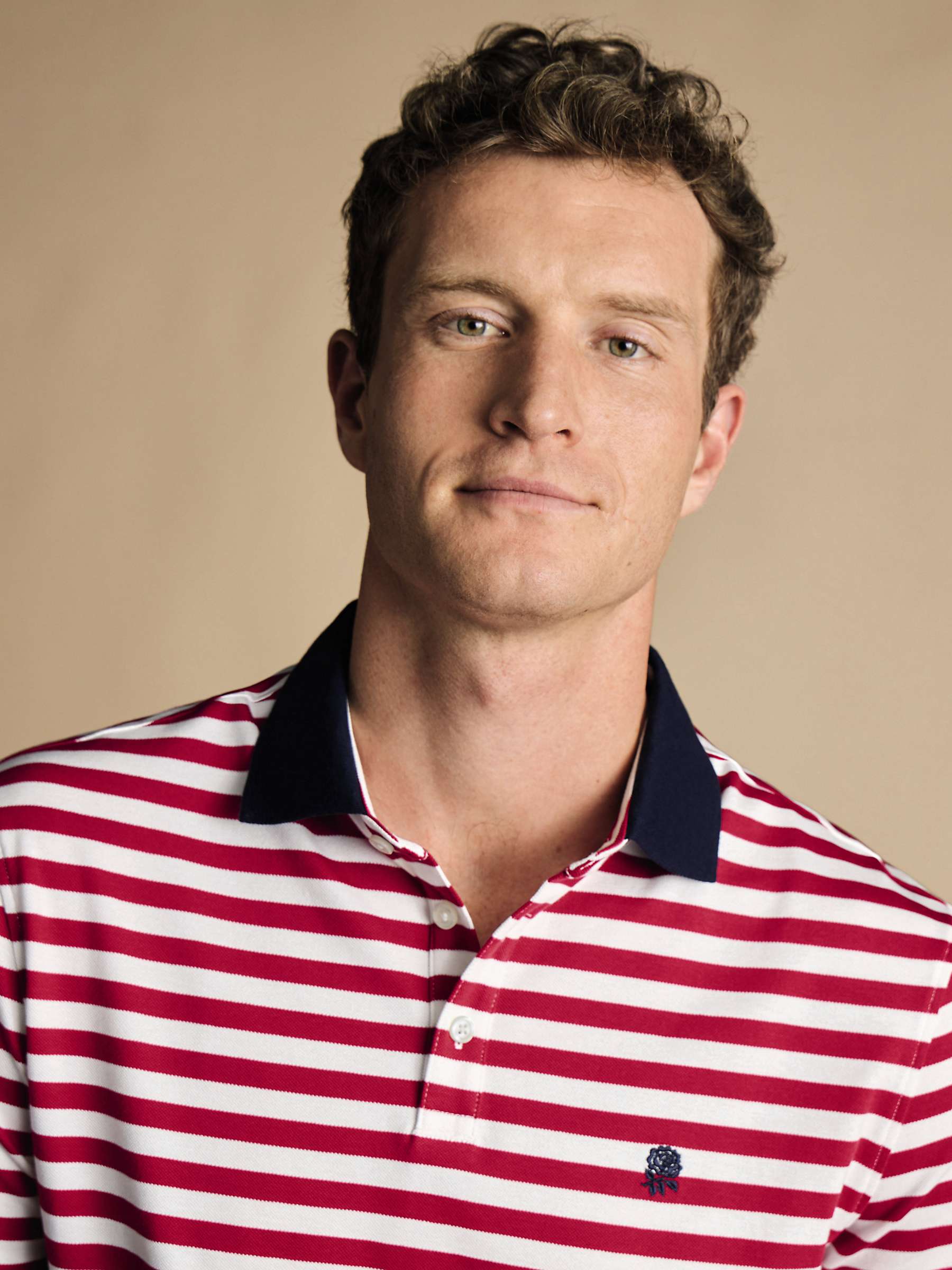 Buy Charles Tyrwhitt England Rugby Stripe Pique Polo Shirt Online at johnlewis.com