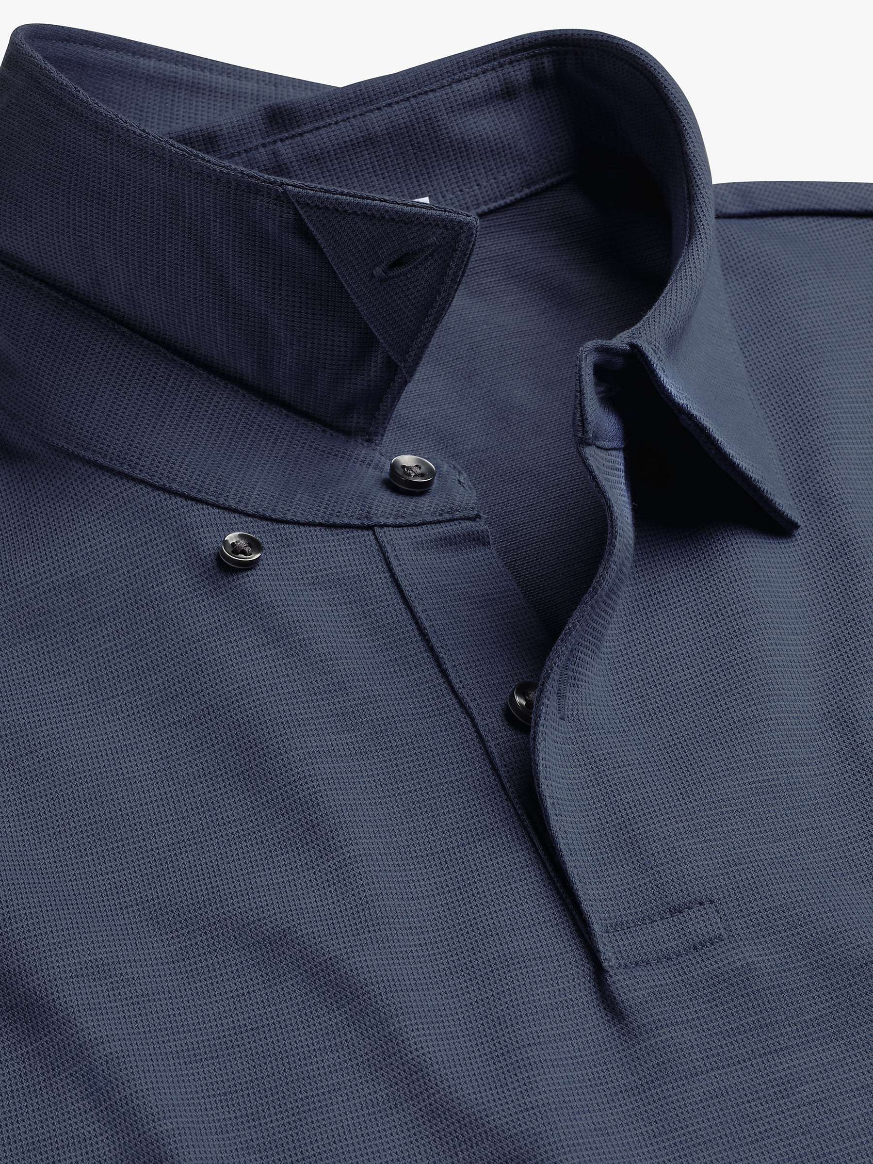 Buy Charles Tyrwhitt Cotton Blend Cool Polo Shirt, Steel Blue Online at johnlewis.com