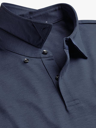 Charles Tyrwhitt Cotton Blend Cool Polo Shirt, Steel Blue
