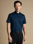 Charles Tyrwhitt Short Sleeve Jersey Polo Shirt, Turquoise