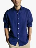 Charles Tyrwhitt Slim Fit Pure Linen Shirt, Royal Blue