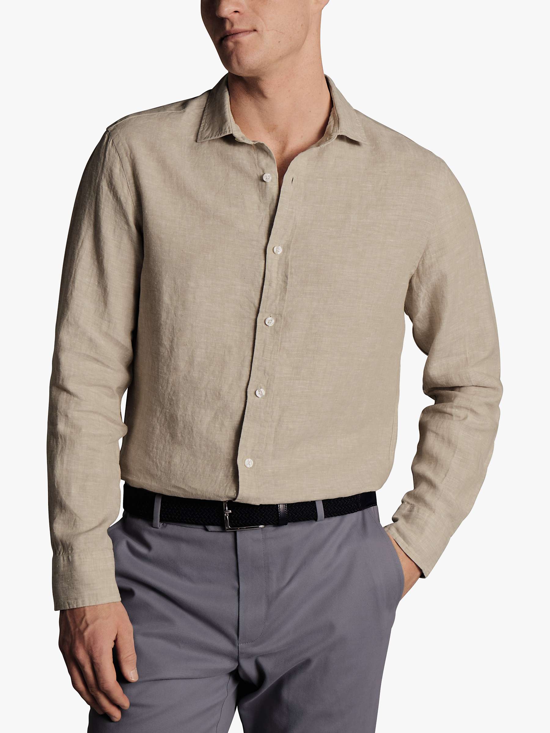 Buy Charles Tyrwhitt Linen Slim Fit Shirt Online at johnlewis.com