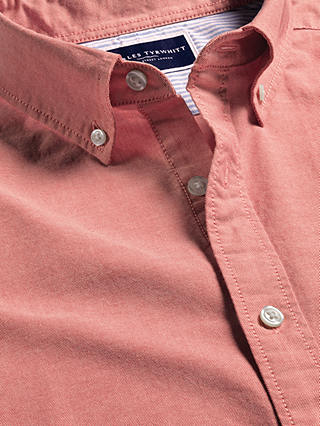 Charles Tyrwhitt Slim Fit Washed Oxford Shirt, Coral Pink