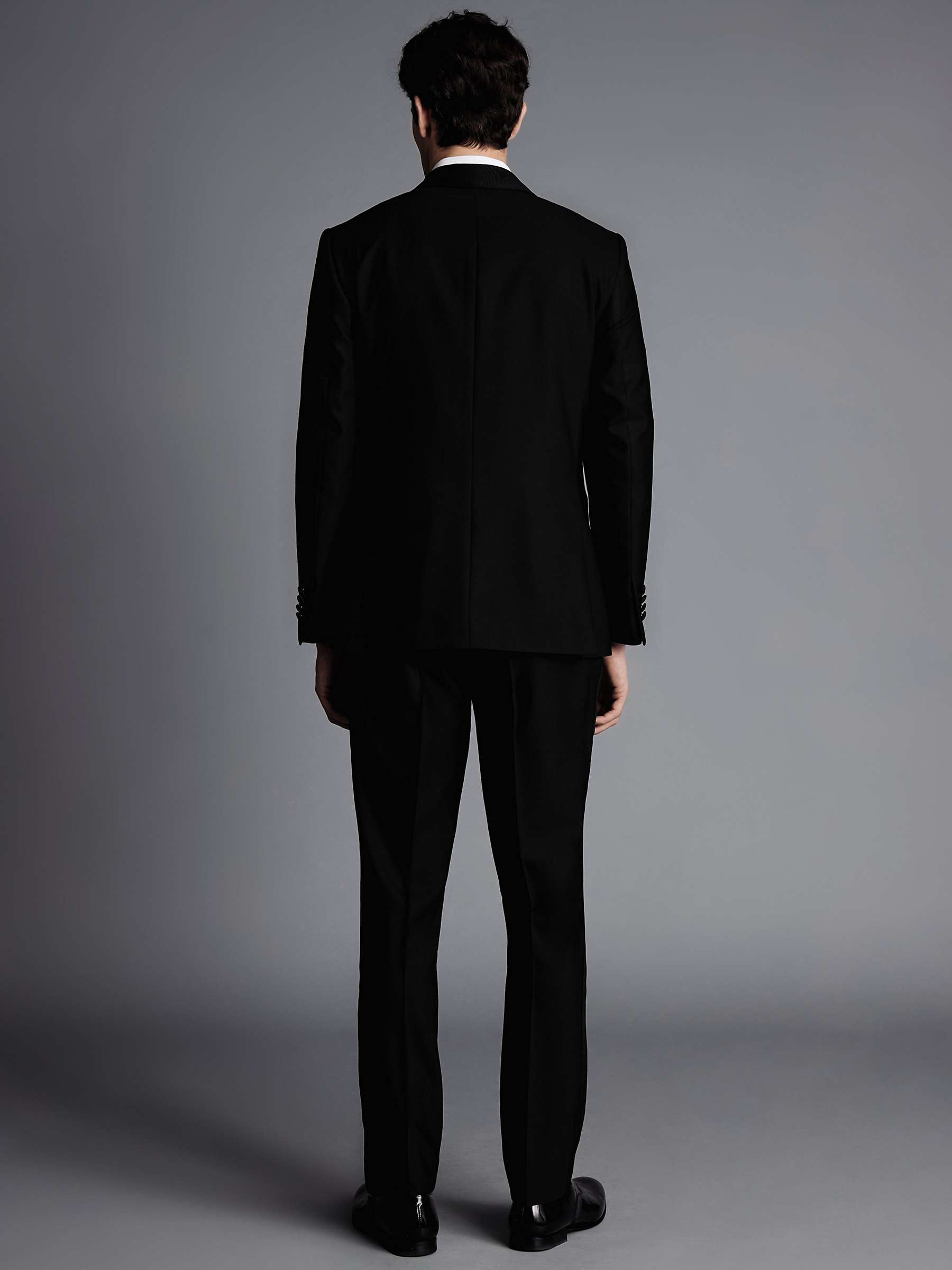 Buy Charles Tyrwhitt Merino Wool Slim Fit Shawl Lapel Dinner Suit Jacket, Black Online at johnlewis.com